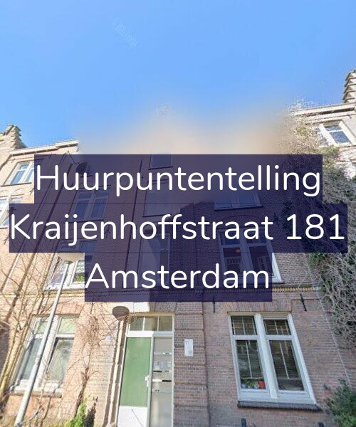Foto gevel Huurpuntentelling voor Kraijenhoffstraat 181, Amsterdam