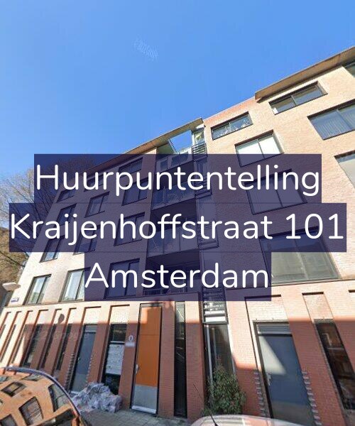 Foto gevel Huurpuntentelling voor Kraijenhoffstraat 101, Amsterdam