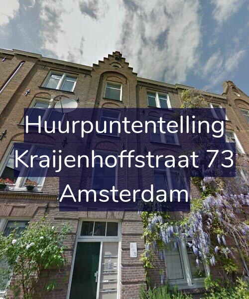 Foto gevel Huurpuntentelling voor Kraijenhoffstraat 73, Amsterdam