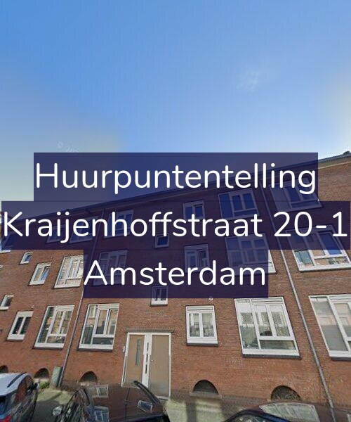 Foto gevel Huurpuntentelling voor Kraijenhoffstraat 20-1, Amsterdam