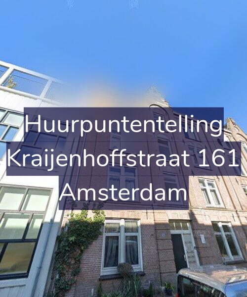 Foto gevel Huurpuntentelling voor Kraijenhoffstraat 161, Amsterdam
