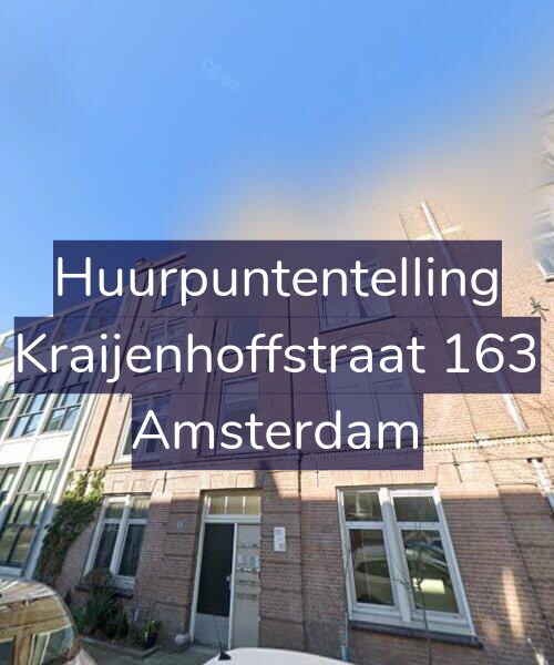 Foto gevel Huurpuntentelling voor Kraijenhoffstraat 163, Amsterdam