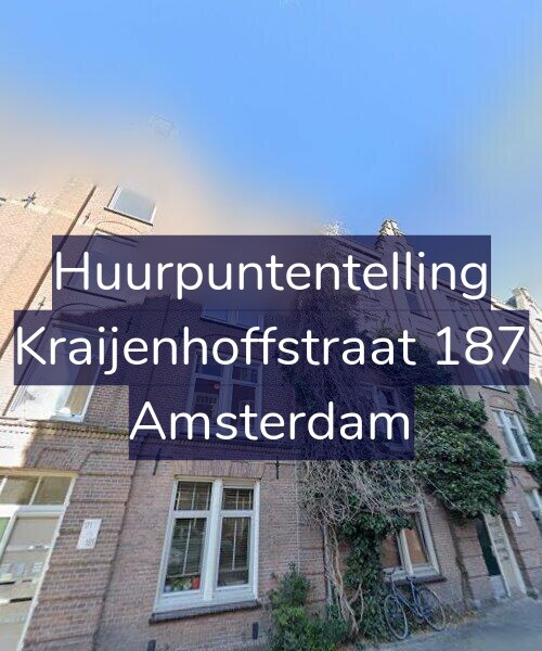 Foto gevel Huurpuntentelling voor Kraijenhoffstraat 187, Amsterdam