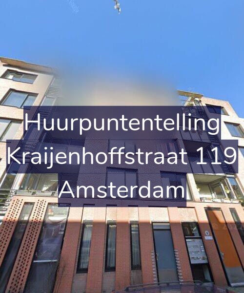 Foto gevel Huurpuntentelling voor Kraijenhoffstraat 119, Amsterdam