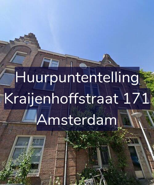 Foto gevel Huurpuntentelling voor Kraijenhoffstraat 171, Amsterdam