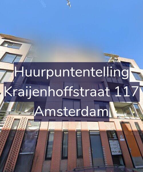 Foto gevel Huurpuntentelling voor Kraijenhoffstraat 117, Amsterdam