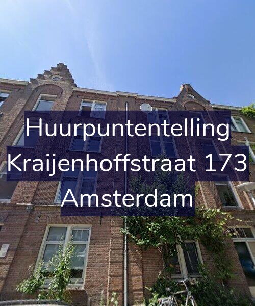 Foto gevel Huurpuntentelling voor Kraijenhoffstraat 173, Amsterdam