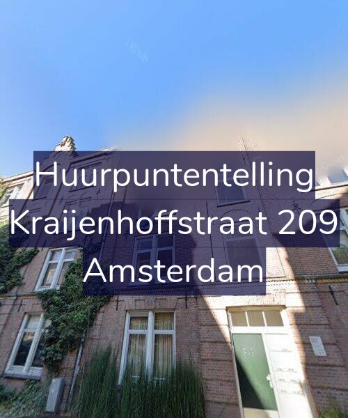 Foto gevel Huurpuntentelling voor Kraijenhoffstraat 209, Amsterdam