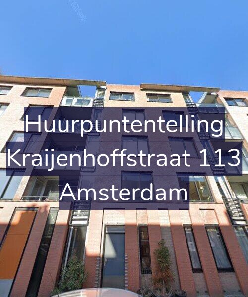 Foto gevel Huurpuntentelling voor Kraijenhoffstraat 113, Amsterdam