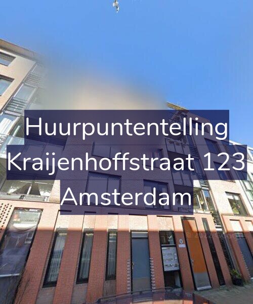Foto gevel Huurpuntentelling voor Kraijenhoffstraat 123, Amsterdam
