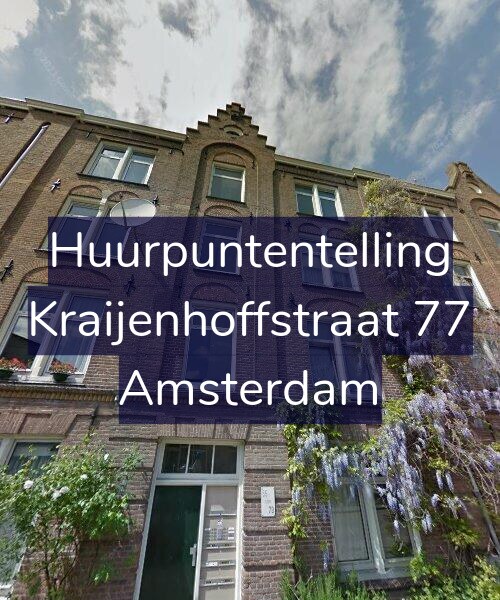 Foto gevel Huurpuntentelling voor Kraijenhoffstraat 77, Amsterdam