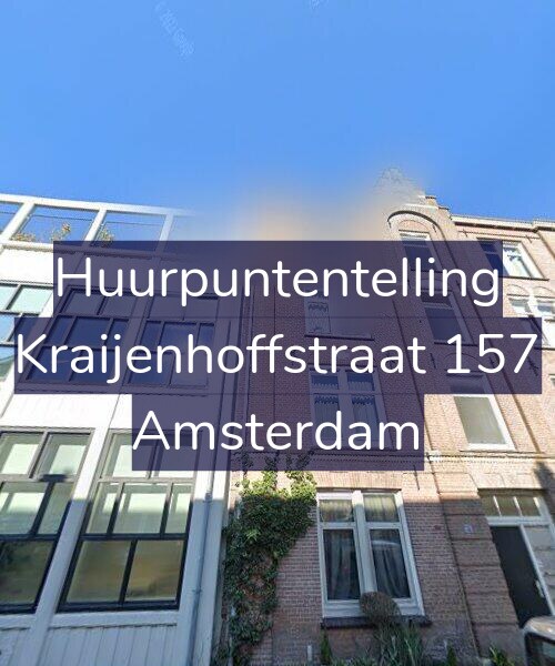 Foto gevel Huurpuntentelling voor Kraijenhoffstraat 157, Amsterdam