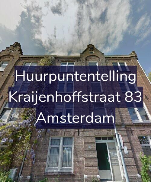 Foto gevel Huurpuntentelling voor Kraijenhoffstraat 83, Amsterdam