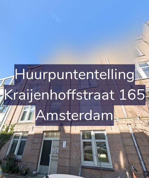 Foto gevel Huurpuntentelling voor Kraijenhoffstraat 165, Amsterdam