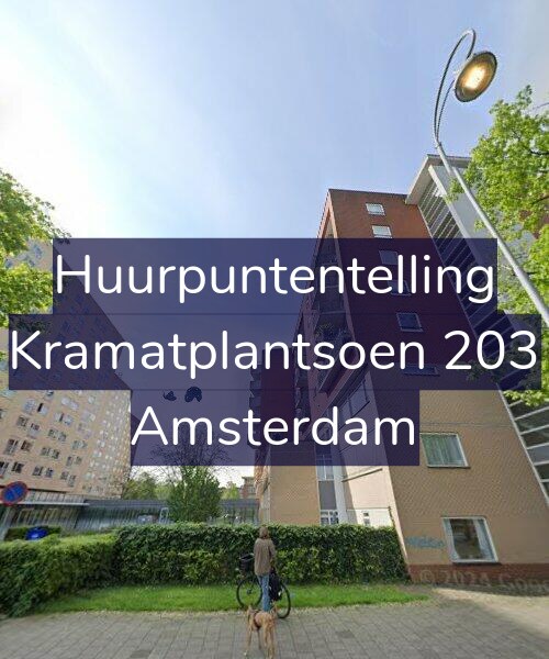 Foto gevel Huurpuntentelling voor Kramatplantsoen 203, Amsterdam