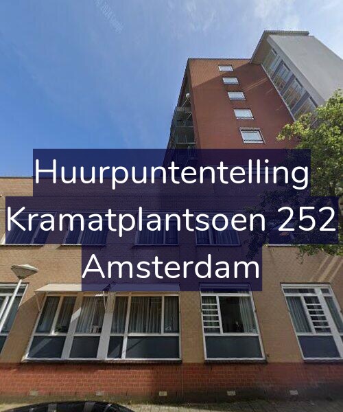 Foto gevel Huurpuntentelling voor Kramatplantsoen 252, Amsterdam