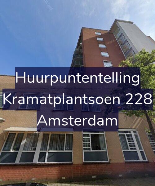 Foto gevel Huurpuntentelling voor Kramatplantsoen 228, Amsterdam