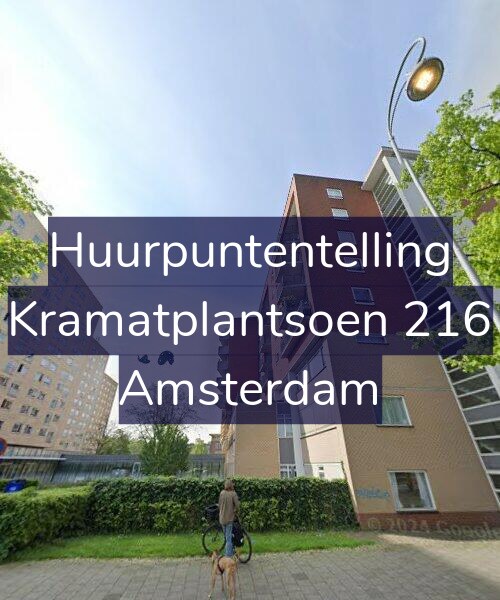 Foto gevel Huurpuntentelling voor Kramatplantsoen 216, Amsterdam