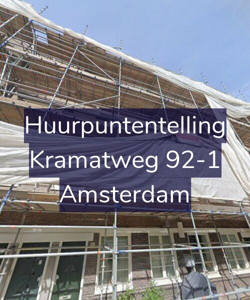 Foto gevel Huurpuntentelling voor Kramatweg 92-1, Amsterdam