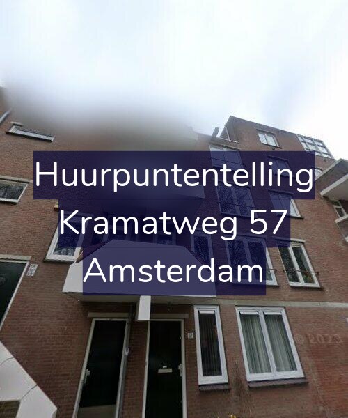 Foto gevel Huurpuntentelling voor Kramatweg 57, Amsterdam