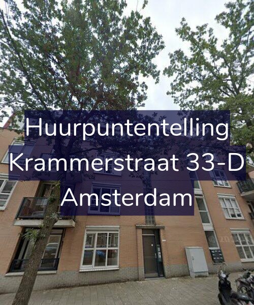 Foto gevel Huurpuntentelling voor Krammerstraat 33-D, Amsterdam