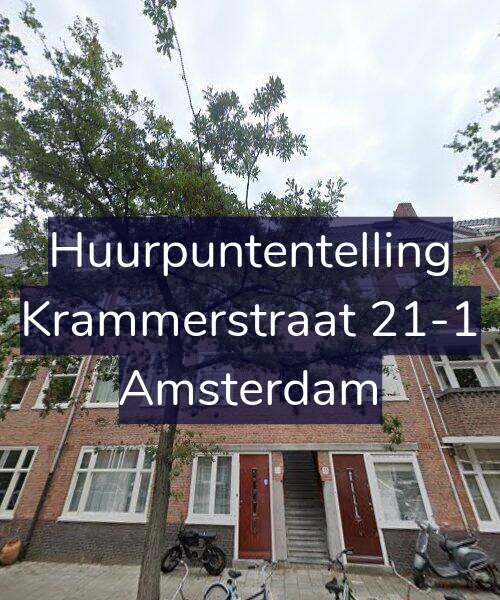 Foto gevel Huurpuntentelling voor Krammerstraat 21-1, Amsterdam