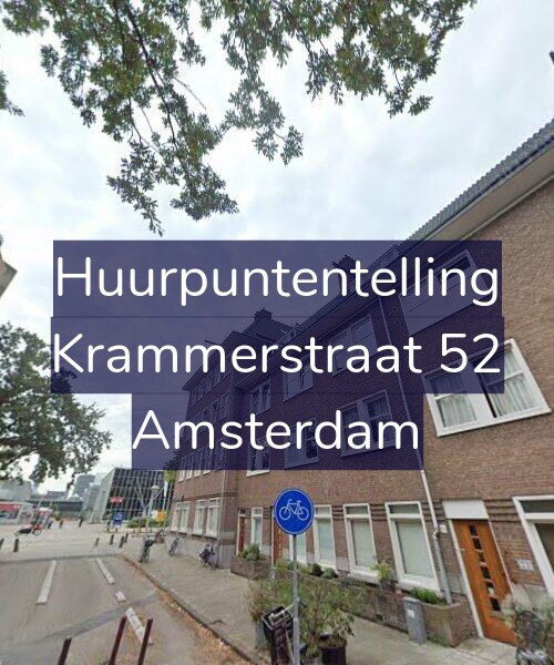 Foto gevel Huurpuntentelling voor Krammerstraat 52, Amsterdam