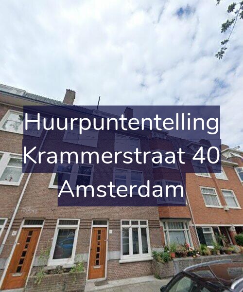 Foto gevel Huurpuntentelling voor Krammerstraat 40, Amsterdam