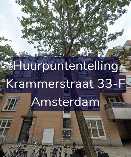 Foto gevel Huurpuntentelling voor Krammerstraat 33-F, Amsterdam