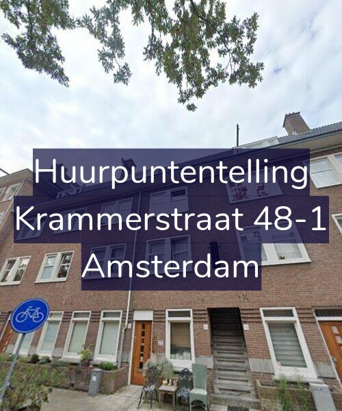 Foto gevel Huurpuntentelling voor Krammerstraat 48-1, Amsterdam