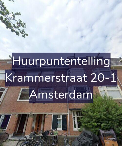 Foto gevel Huurpuntentelling voor Krammerstraat 20-1, Amsterdam