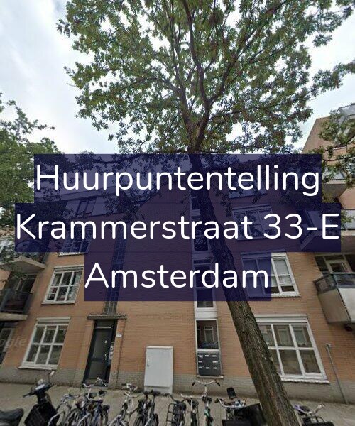 Foto gevel Huurpuntentelling voor Krammerstraat 33-E, Amsterdam