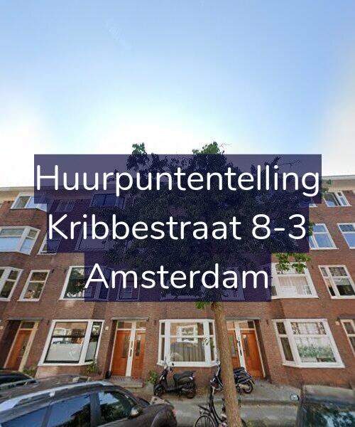Foto gevel Huurpuntentelling voor Kribbestraat 8-3, Amsterdam