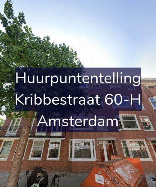 Foto gevel Huurpuntentelling voor Kribbestraat 60-H, Amsterdam