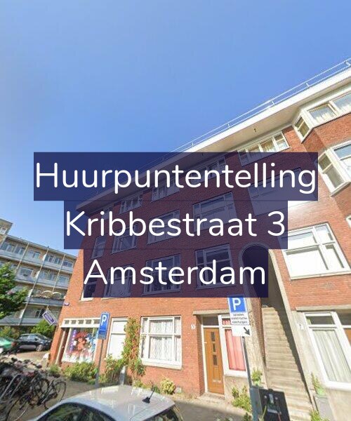 Foto gevel Huurpuntentelling voor Kribbestraat 3, Amsterdam