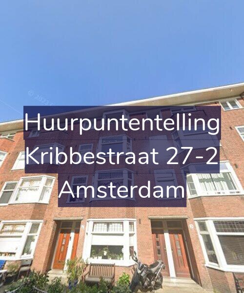 Foto gevel Huurpuntentelling voor Kribbestraat 27-2, Amsterdam