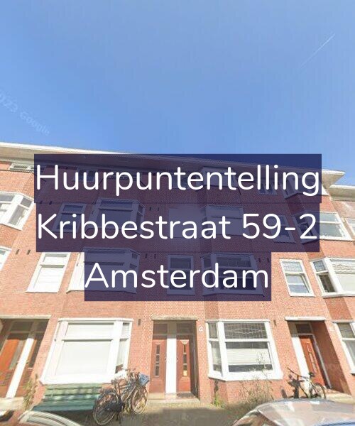 Foto gevel Huurpuntentelling voor Kribbestraat 59-2, Amsterdam