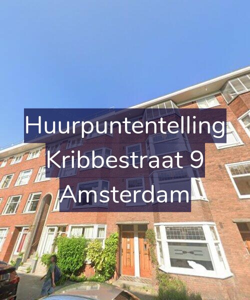 Foto gevel Huurpuntentelling voor Kribbestraat 9, Amsterdam