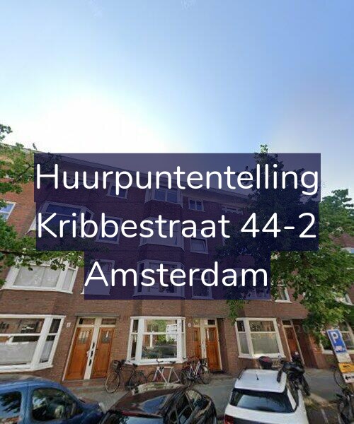 Foto gevel Huurpuntentelling voor Kribbestraat 44-2, Amsterdam