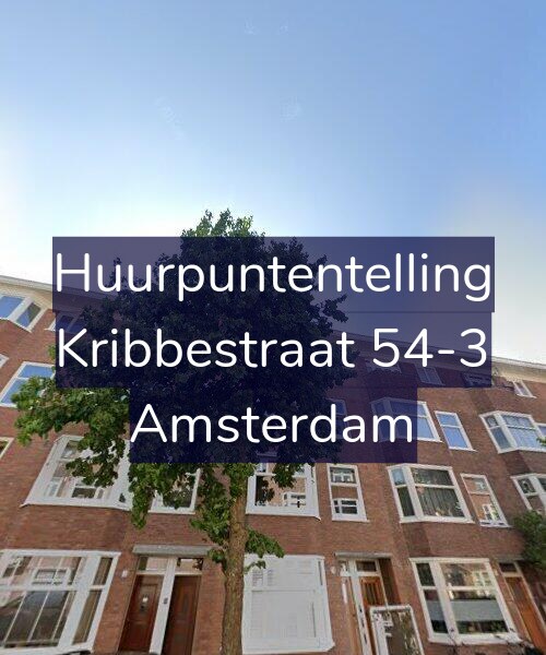 Foto gevel Huurpuntentelling voor Kribbestraat 54-3, Amsterdam