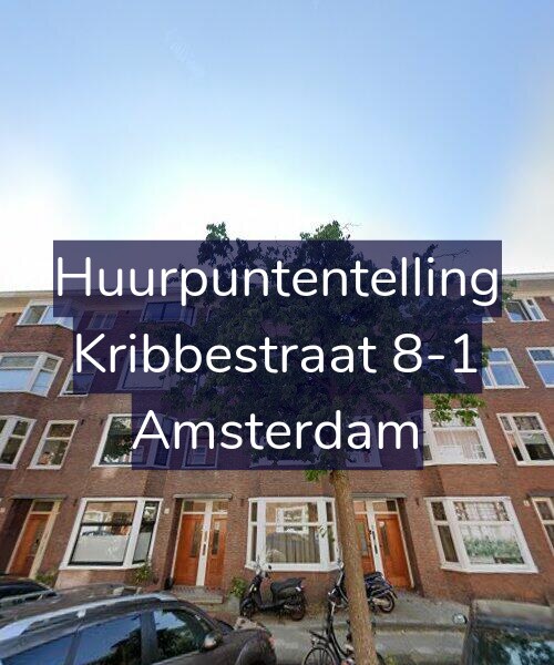 Foto gevel Huurpuntentelling voor Kribbestraat 8-1, Amsterdam