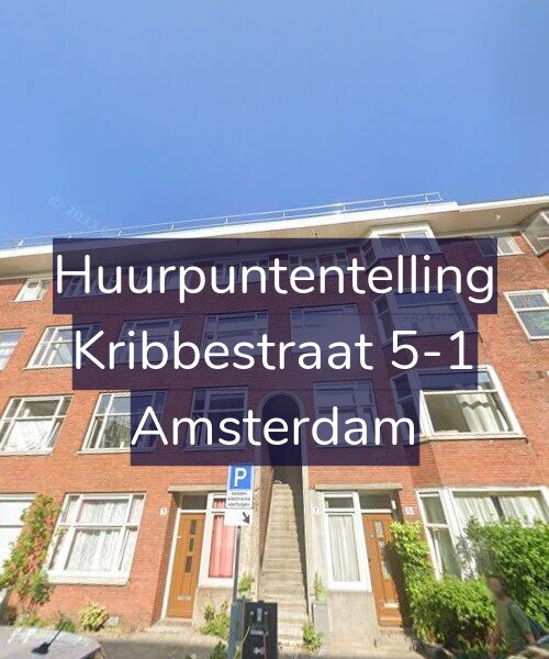 Foto gevel Huurpuntentelling voor Kribbestraat 5-1, Amsterdam