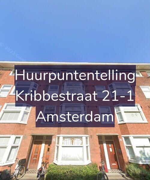 Foto gevel Huurpuntentelling voor Kribbestraat 21-1, Amsterdam