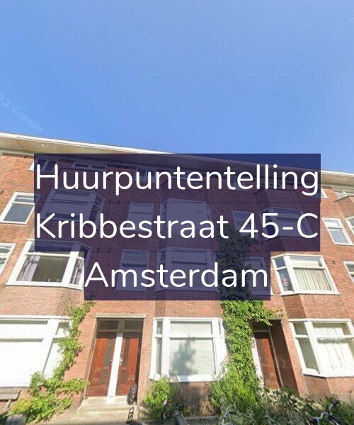 Foto gevel Huurpuntentelling voor Kribbestraat 45-C, Amsterdam