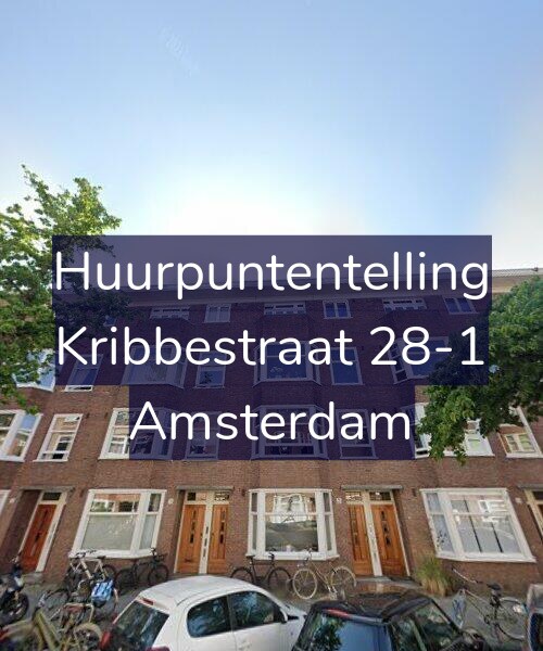 Foto gevel Huurpuntentelling voor Kribbestraat 28-1, Amsterdam