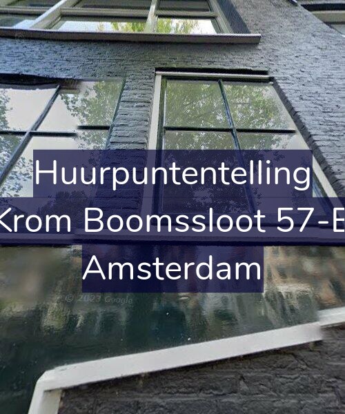 Foto gevel Huurpuntentelling voor Krom Boomssloot 57-B, Amsterdam