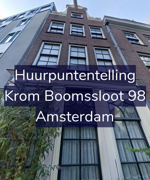 Foto gevel Huurpuntentelling voor Krom Boomssloot 98, Amsterdam