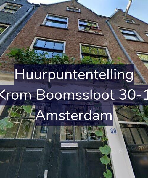 Foto gevel Huurpuntentelling voor Krom Boomssloot 30-1, Amsterdam