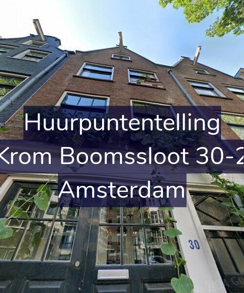 Foto gevel Huurpuntentelling voor Krom Boomssloot 30-2, Amsterdam
