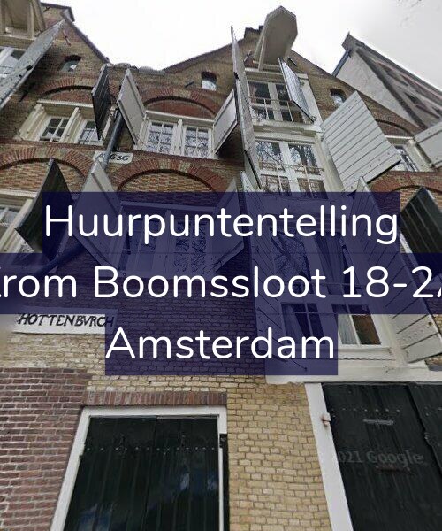 Foto gevel Huurpuntentelling voor Krom Boomssloot 18-2A, Amsterdam